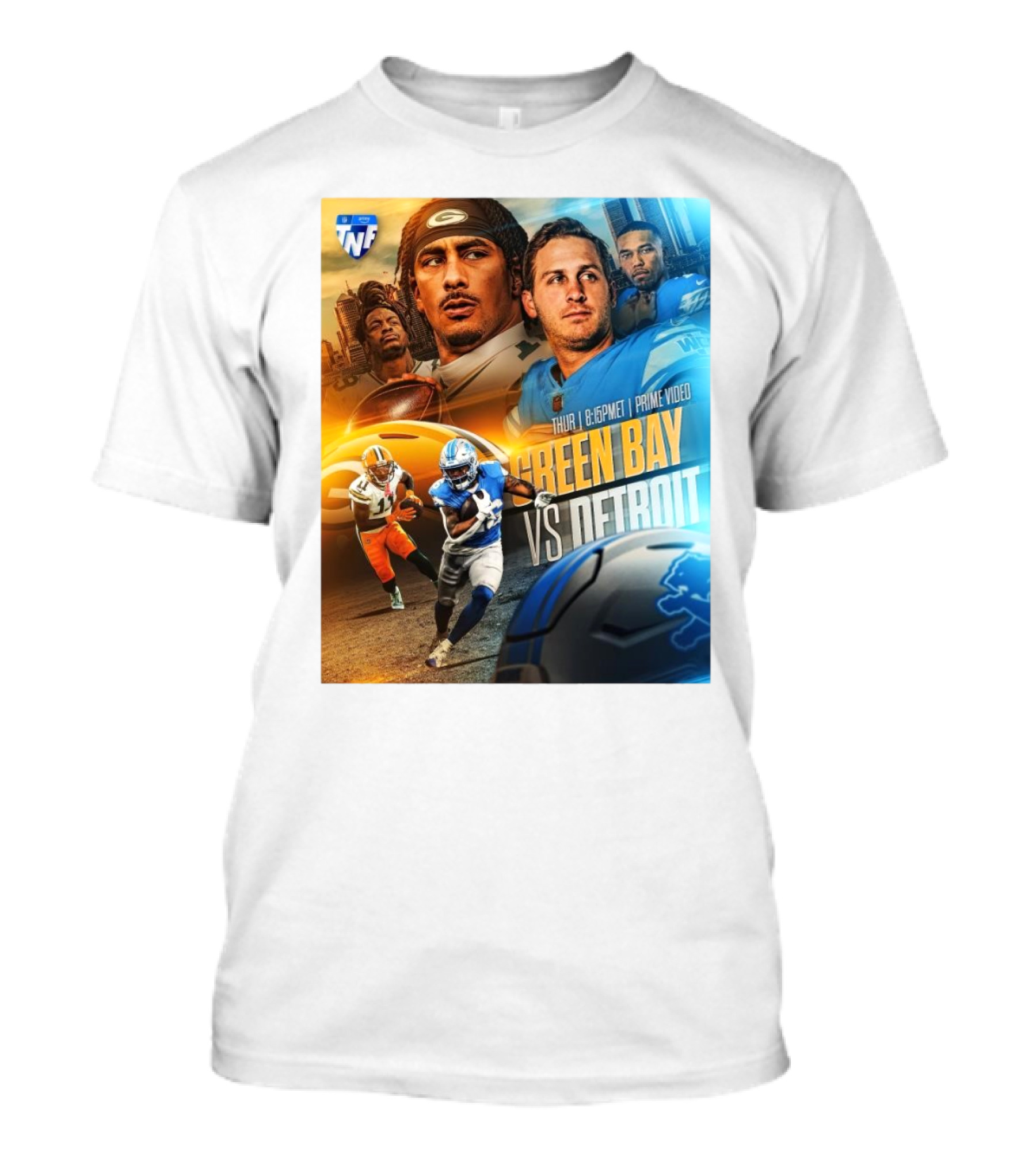 TNF Prime Video Green Bay Packers Vs Detroit Lions Thu 8:15 PM Dec 5 T-Shirt
