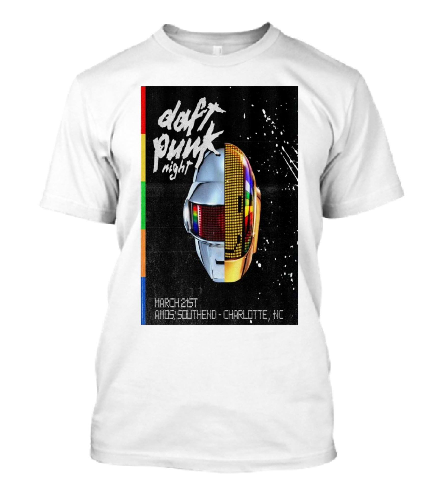 Daft Punk Night March 21st Amos Southend Charlotte NC T-Shirt