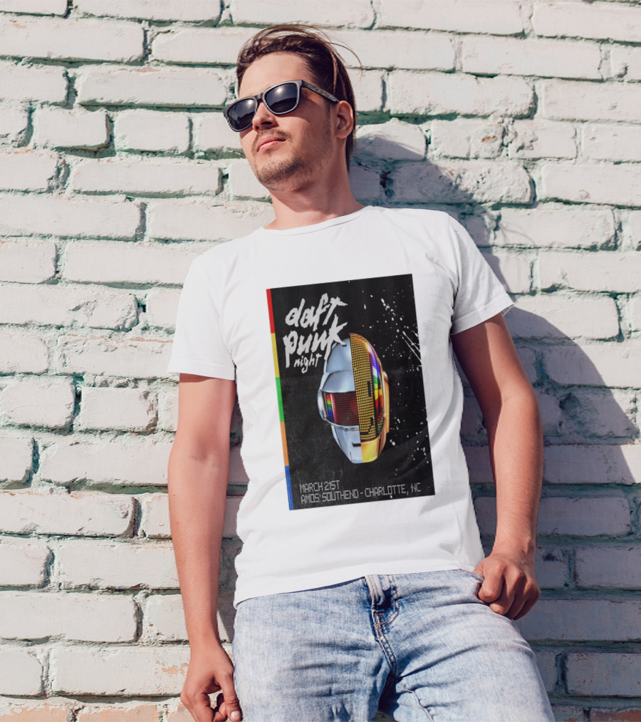 Daft Punk Night March 21st Amos Southend Charlotte NC T-Shirt