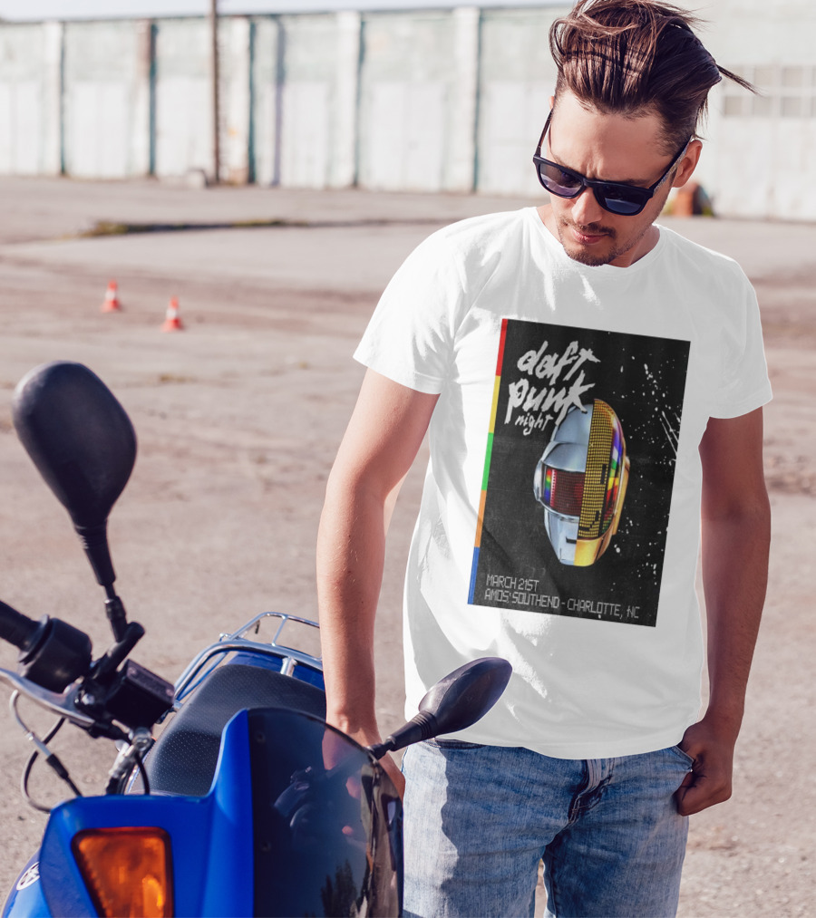 Daft Punk Night March 21st Amos Southend Charlotte NC T-Shirt