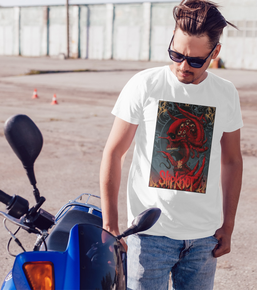 Slipknot Amsterdam Netherlands December 5 2024 Red Demon T-Shirt