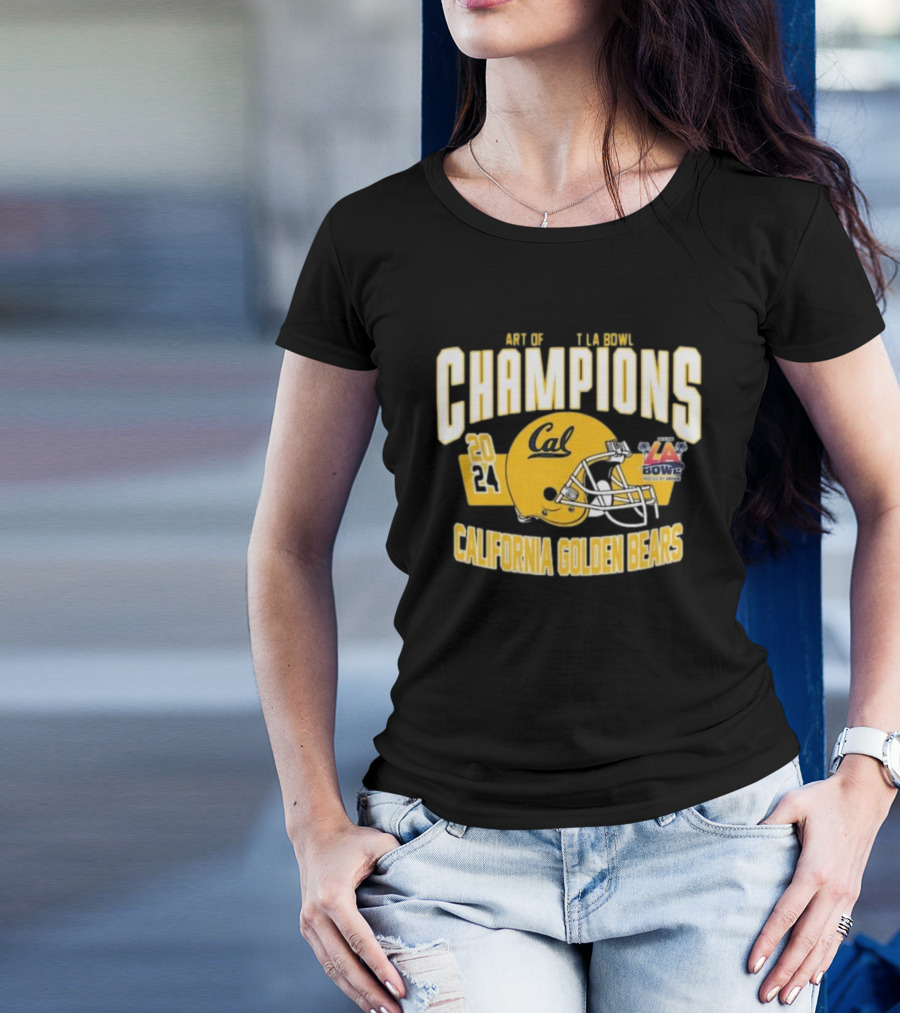 California Golden Bears 2024 LA Bowl Champions Helmet Art Of Sport T-Shirt