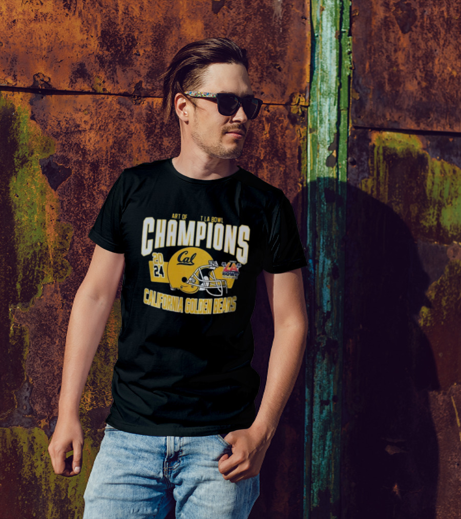 California Golden Bears 2024 LA Bowl Champions Helmet Art Of Sport T-Shirt