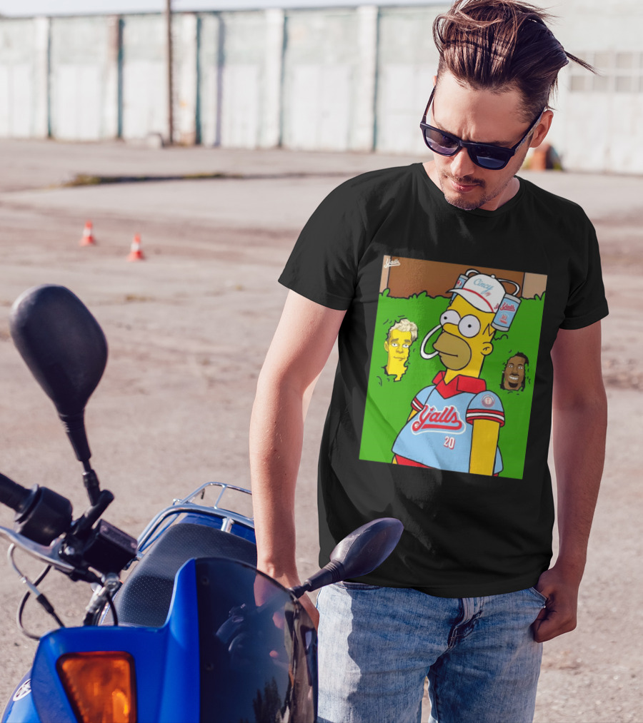 Cincy Y'alls Simpsons Inspired Joe Burrow Higgins Football T-Shirt