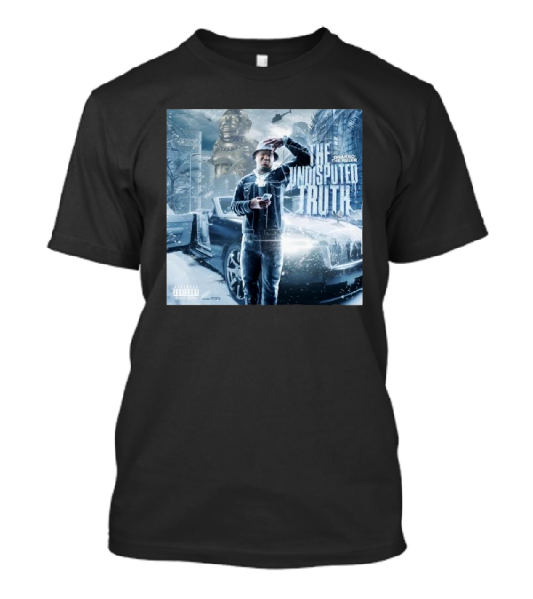 Drakeo The Ruler The Undisputed Truth Album Cover Snowy City Scene T-Shirt
