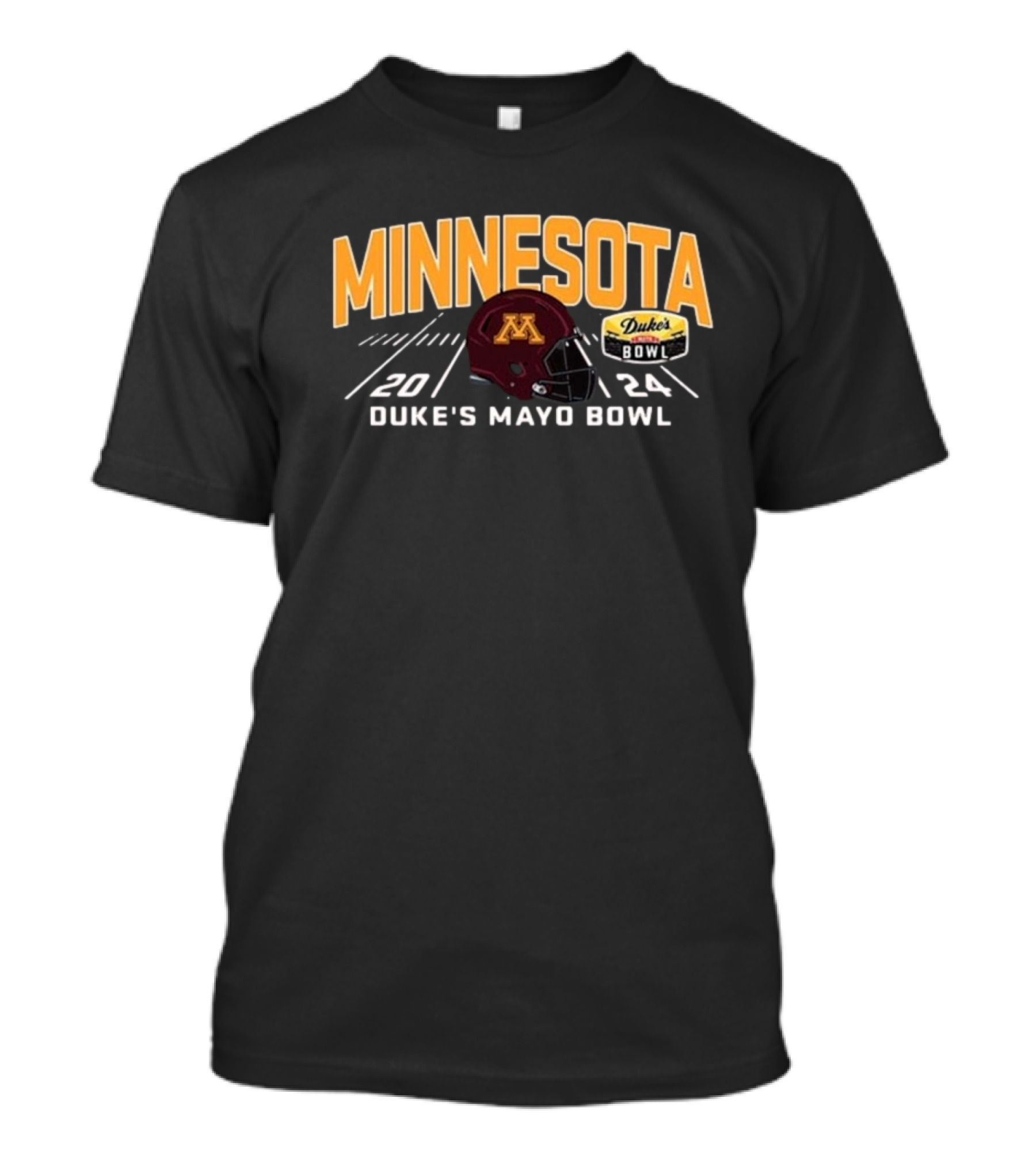Minnesota Golden Gophers 2024 Duke’s Mayo Bowl Helmet T-Shirt