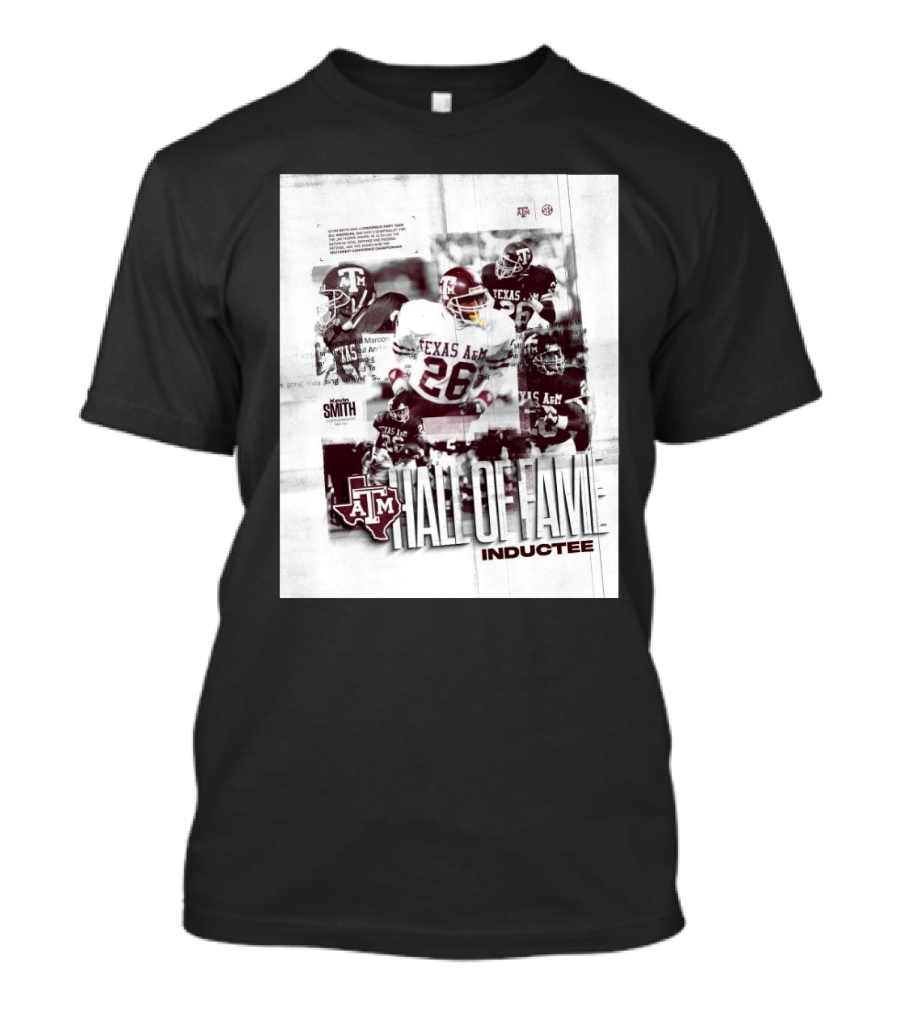 Texas A&M Aggies Kevin Smith Hall Of Fame Inductee Legendary Achievement T-Shirt