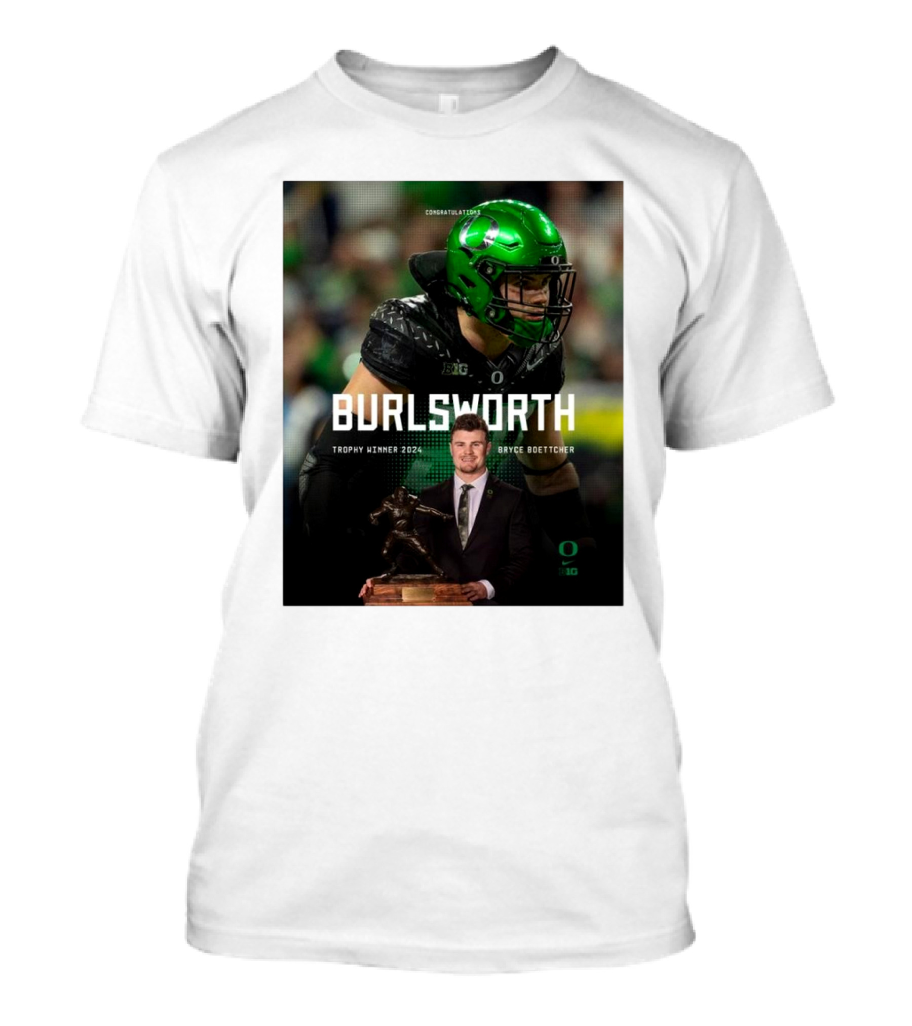Congratulations Bryce Boettcher Burlsworth Trophy Winner Oregon Ducks T-Shirt