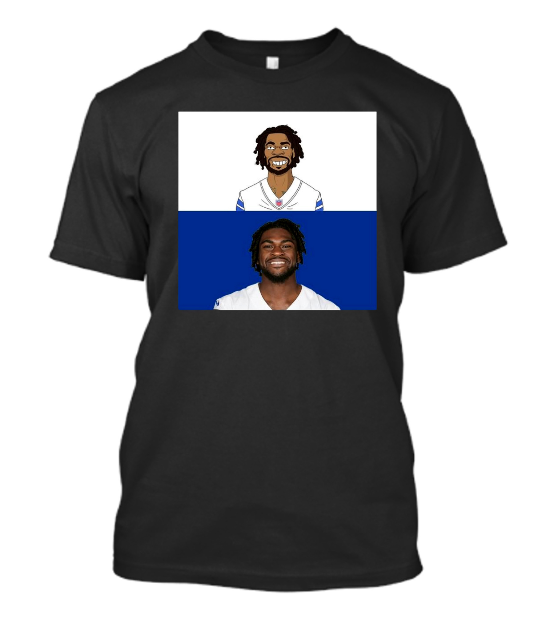 Trevon Diggs Dallas Cowboys NFL Meets The Simpsons Dual T-Shirt