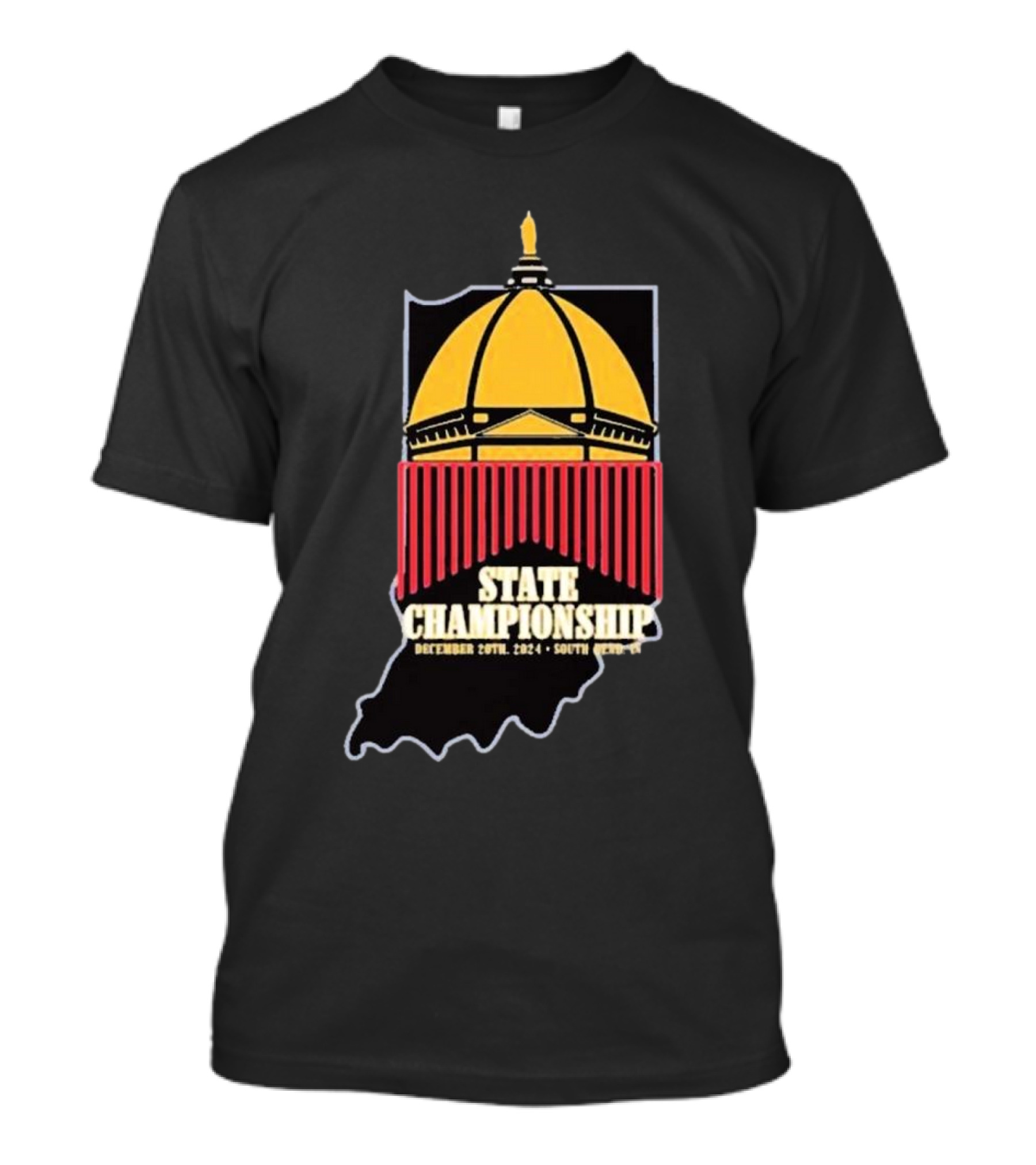 Indiana State Championship December 20th 2024 South Bend IN Dome And Stripes T-Shirt