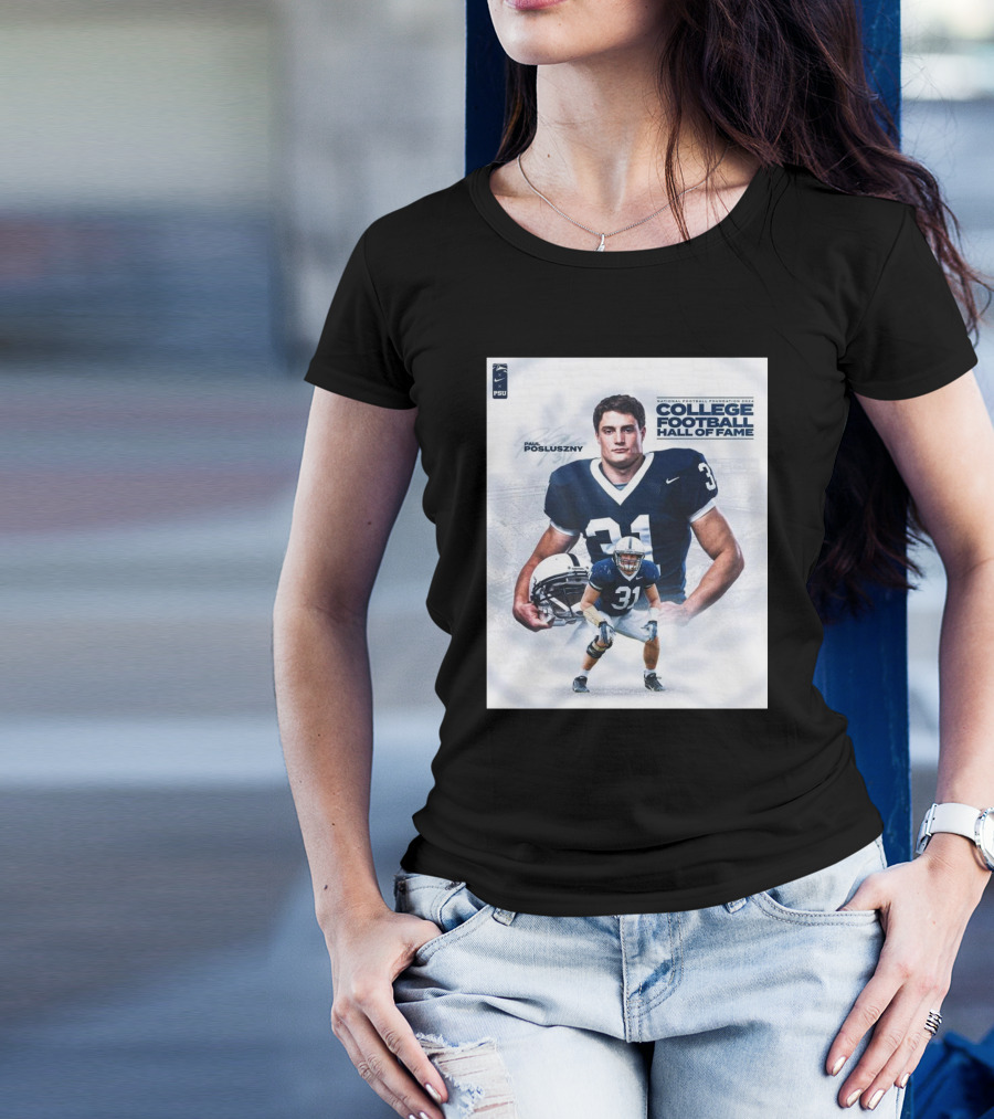 Penn State Nittany Lions Paul Posluszny College Football Hall Of Fame 2024 Inductee T-Shirt