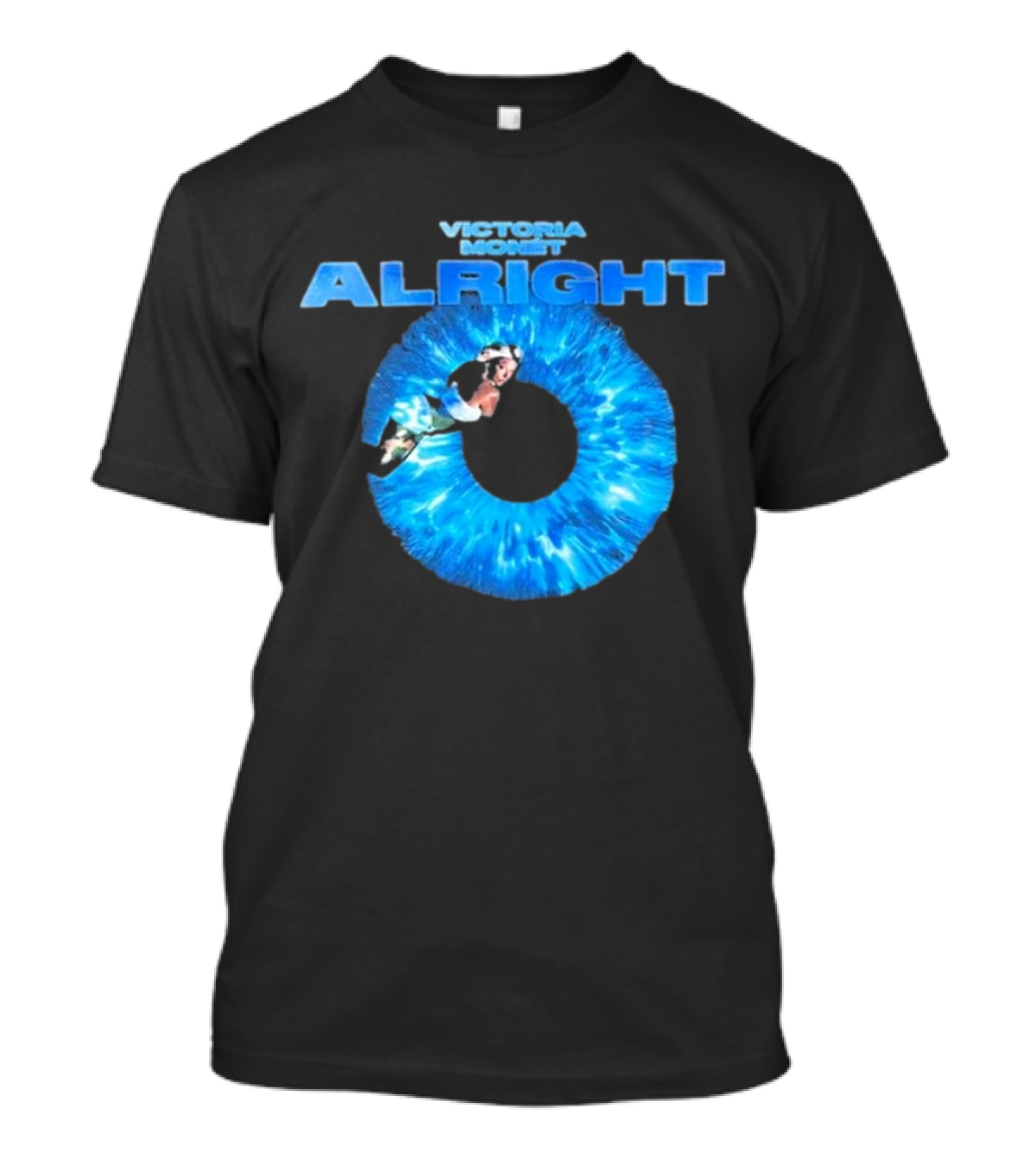 Victoria MonéT Alright 2024 Blue Cosmic T-Shirt