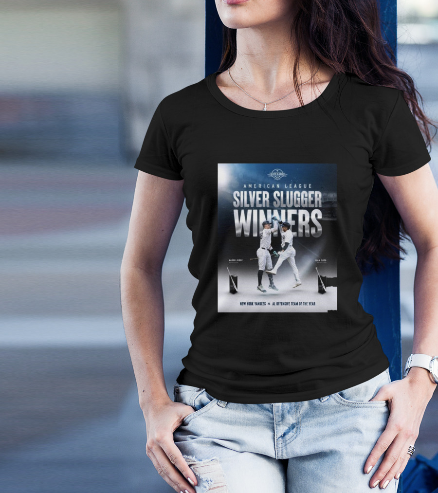 American League Silver Slugger Winners Aaron Judge Juan Soto New York Yankees AL Offensive Team Of The Year T-Shirt