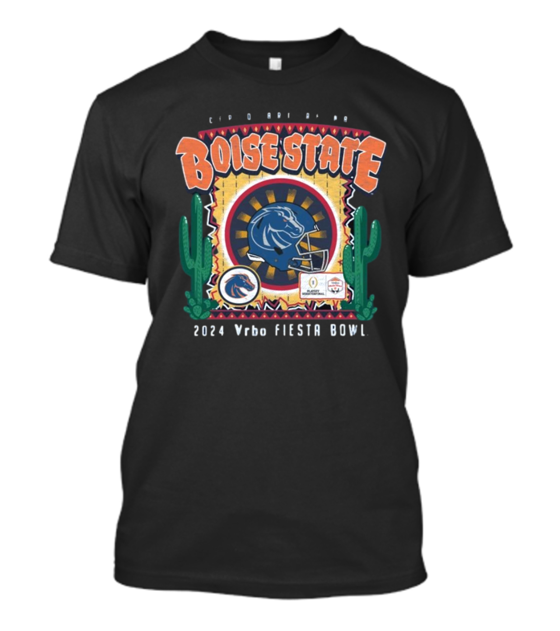 Boise State Broncos 2024 Vrbo Fiesta Bowl Football Playoff Quarterfinal T-Shirt