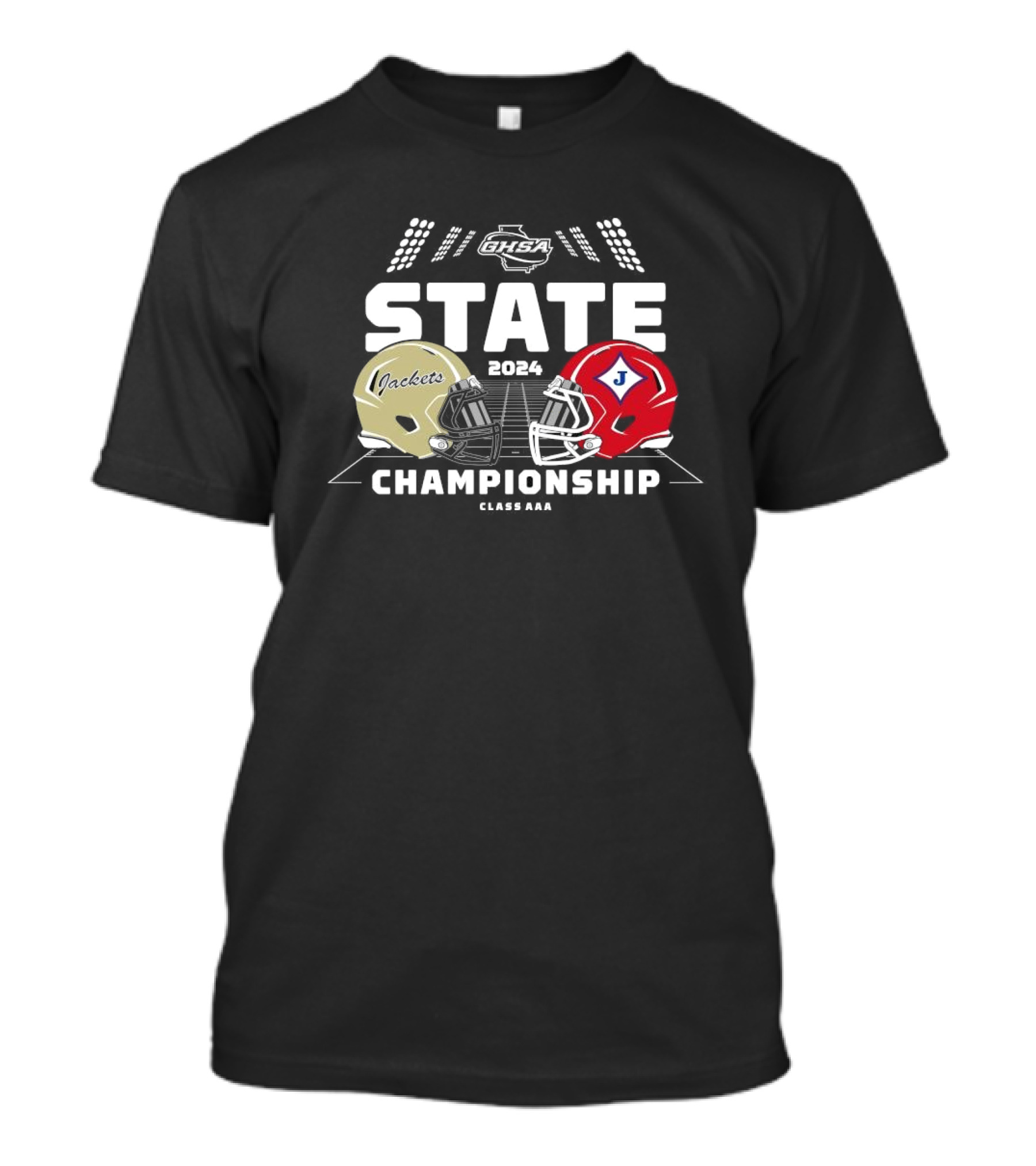Calhoun Yellow Jackets Vs Jefferson Dragons 2024 GHSA State Championship Class AAA T-Shirt