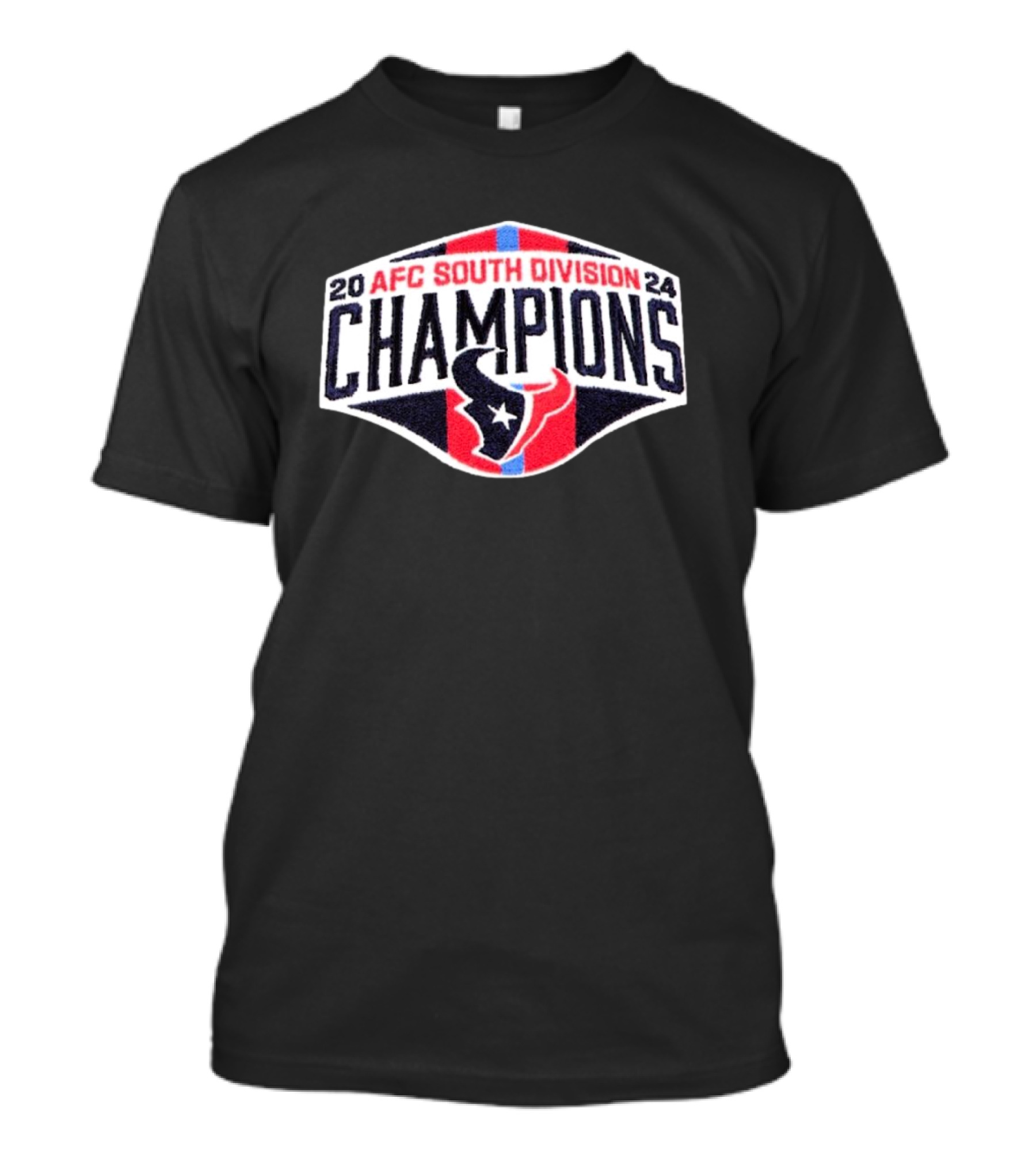 Houston Texans 2024 AFC South Division Champions Badge T-Shirt