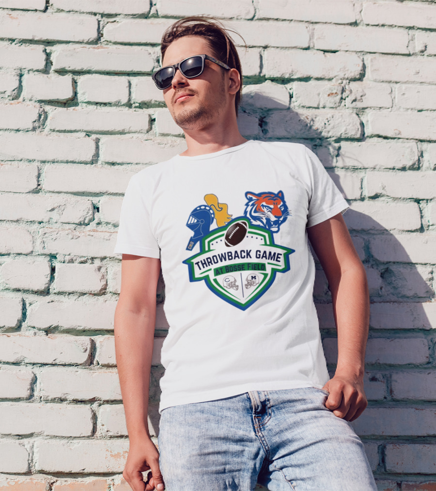 Throwback Game At Bosse Field Memorial Central Tigers Knights Football Showdown T-Shirt