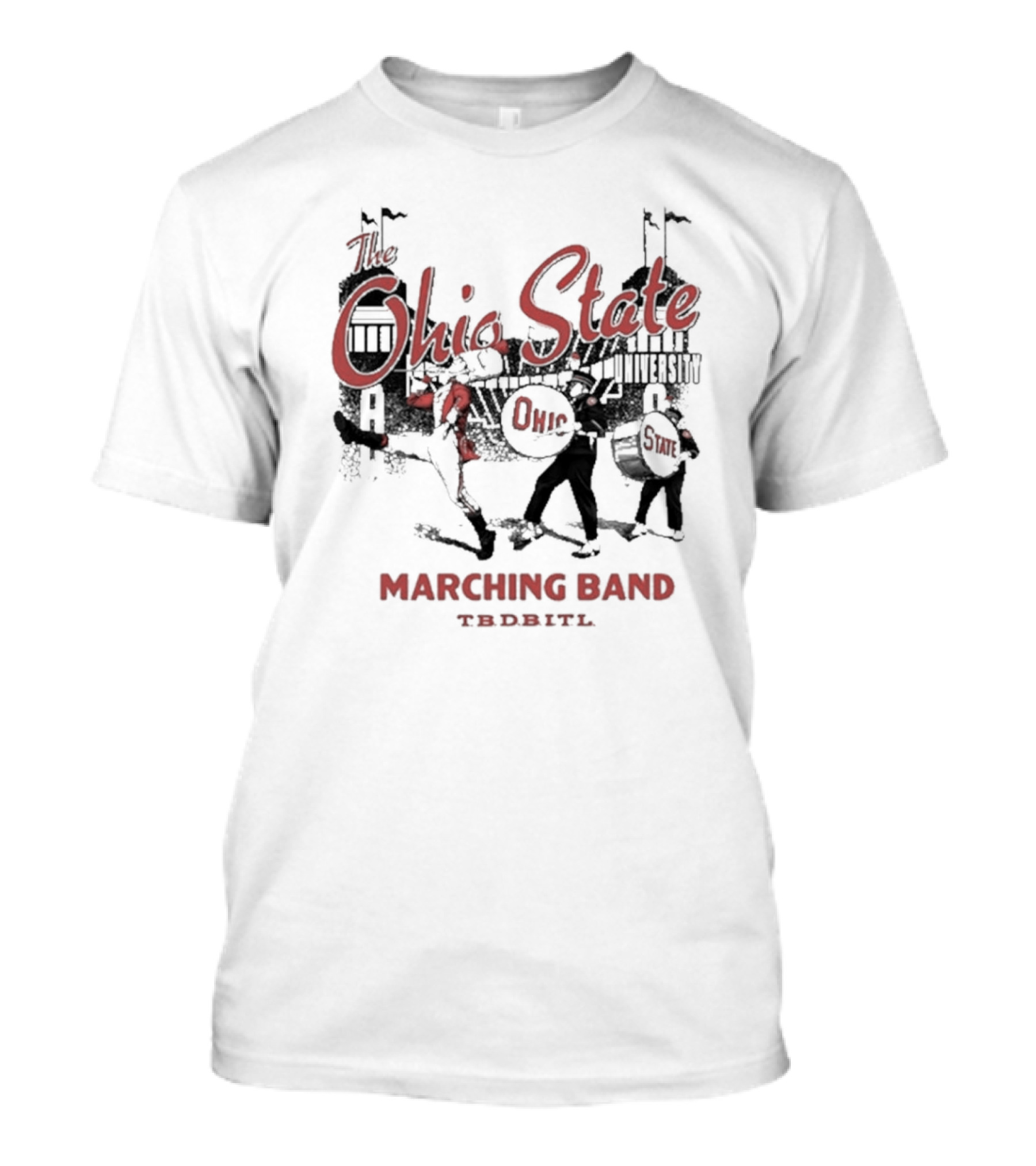 Ohio State Buckeyes University Marching Band TBDTBITL 2024 Mitchell And Ness T-Shirt