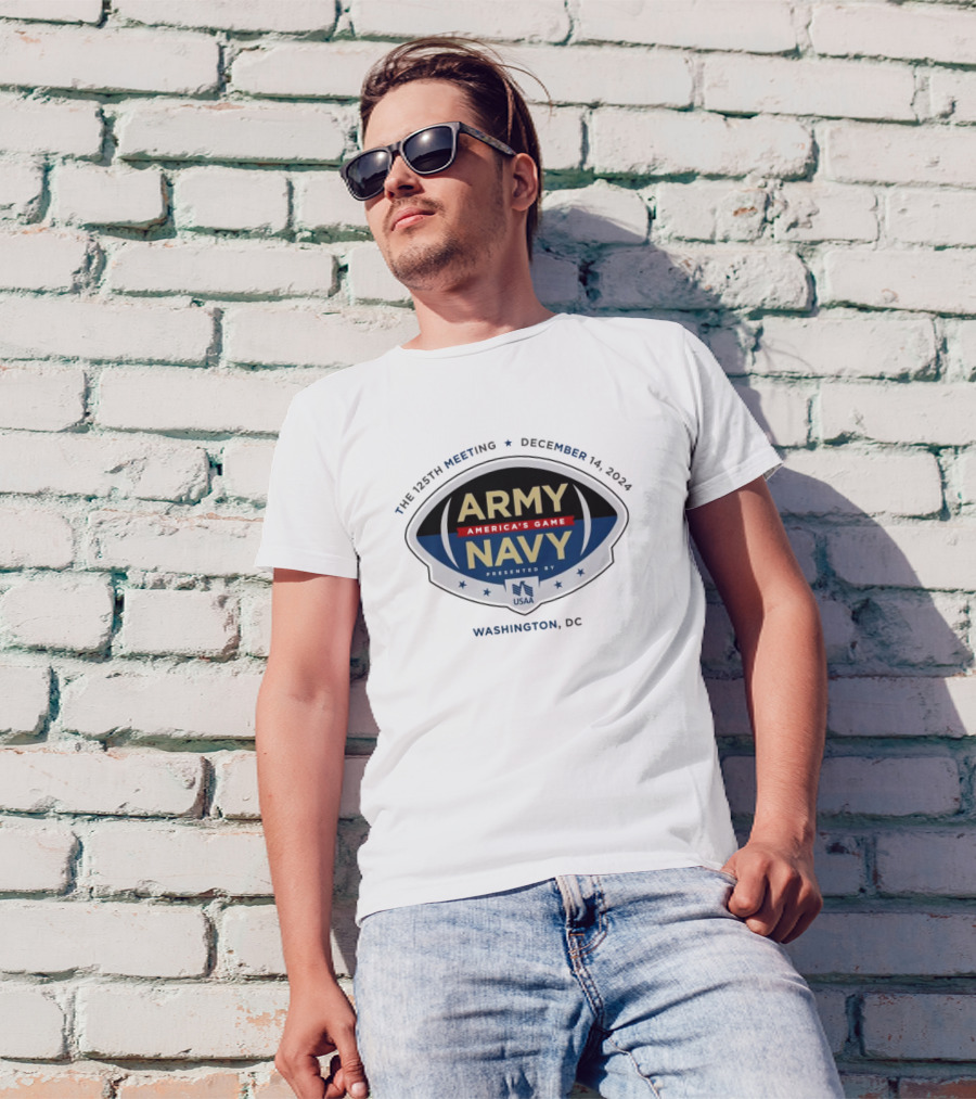 The 125th Meeting Army Navy America's Game December 14 2024 Washington DC USAA T-Shirt