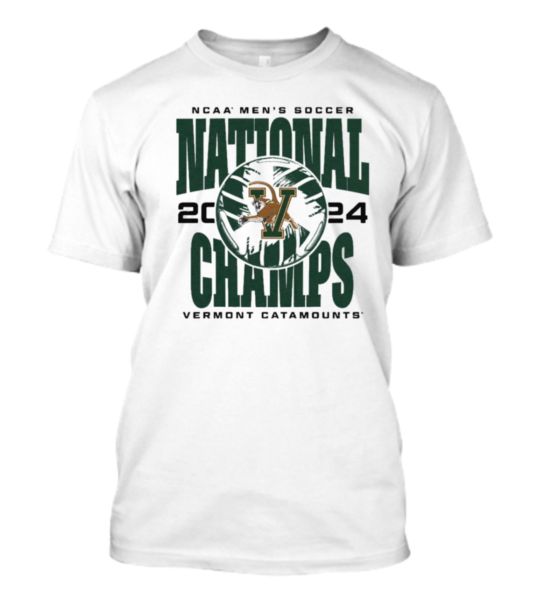 NCAA Men’s Soccer 2024 National Champs Vermont Catamounts T-Shirt