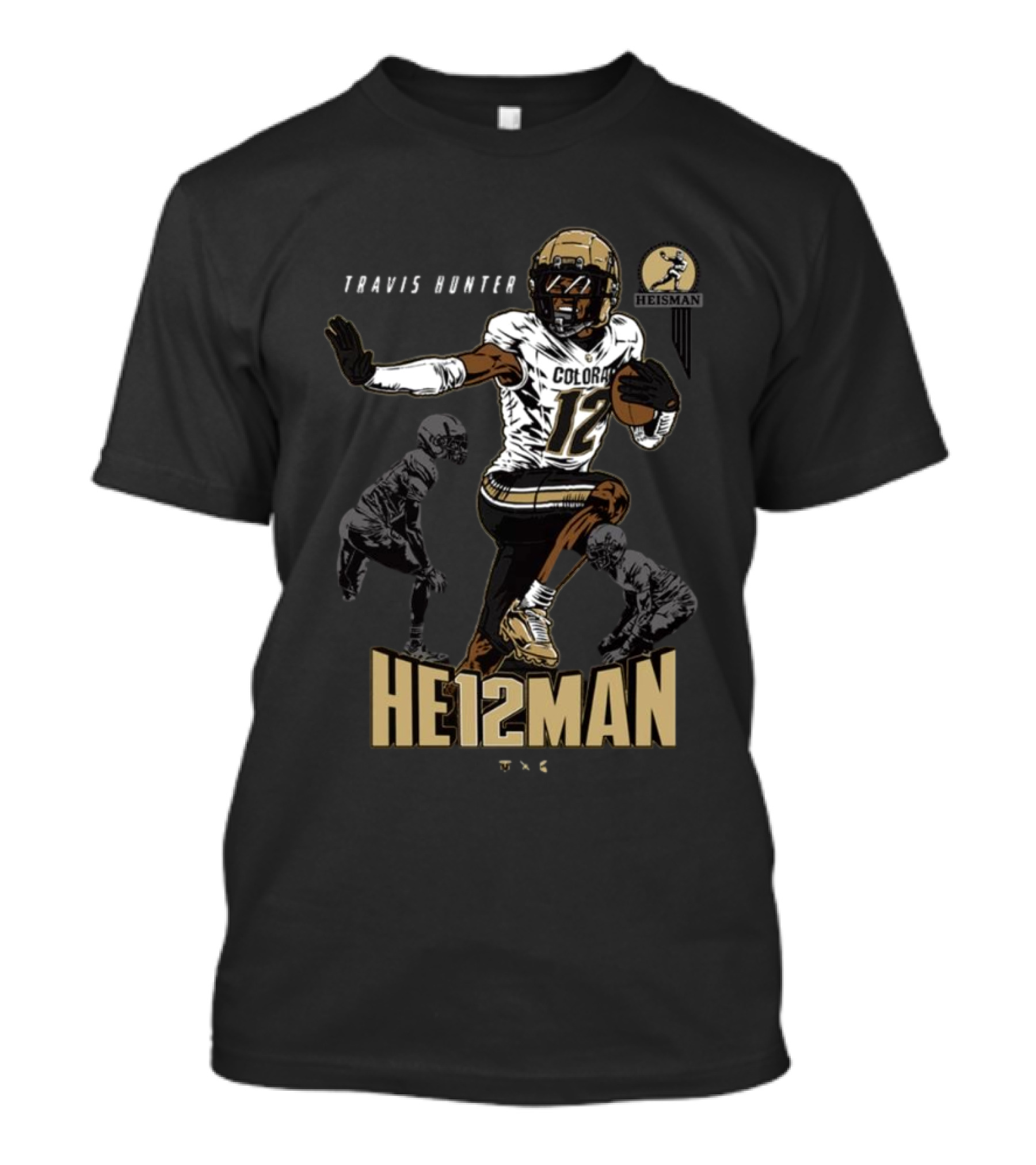 Travis Hunter Heisman Colorado 12 Buffaloes T-Shirt