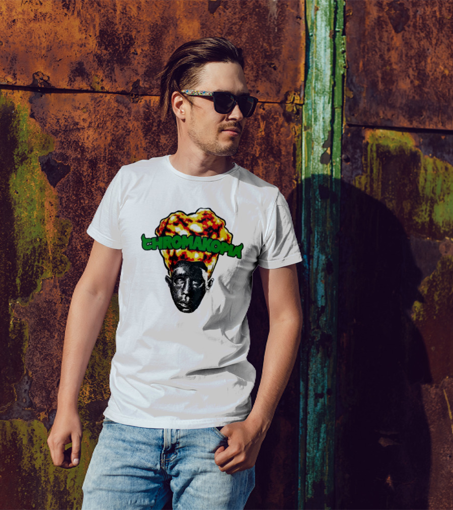 Feliciathegoat Chromakopia Fire Face With Flaming Hair T-Shirt