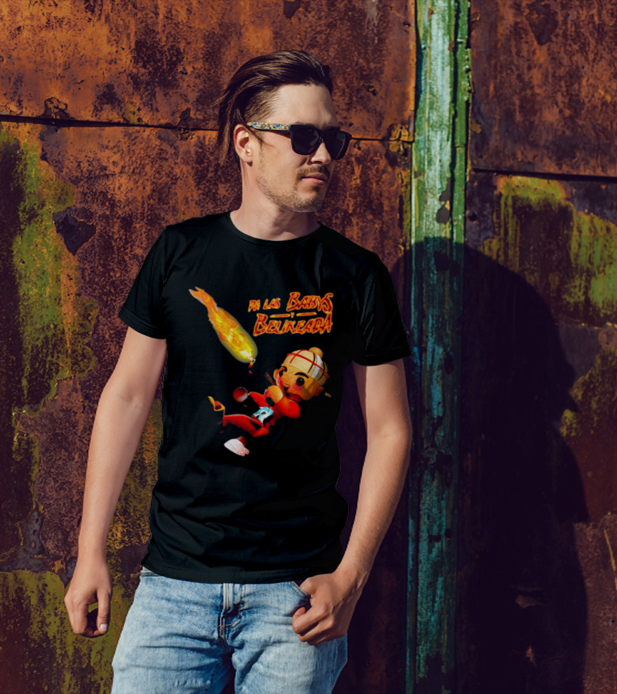 Fuerza Regida Chuyin Pa Las Babys Belikeada Fire Character T-Shirt