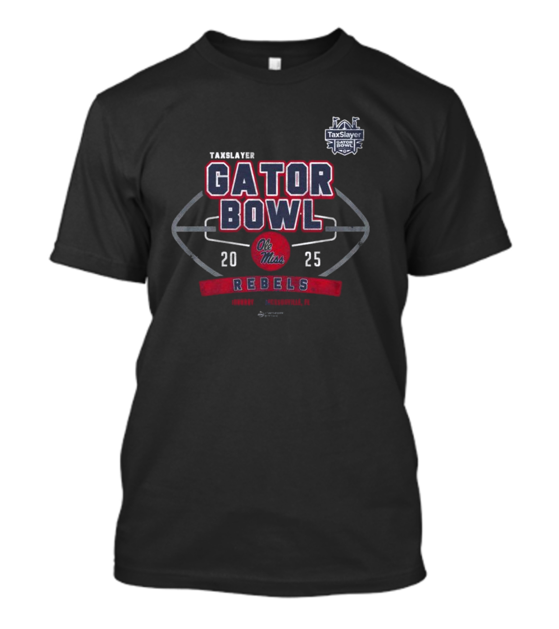 TaxSlayer Gator Bowl Ole Miss Rebels January 2 2025 Jacksonville Florida T-Shirt
