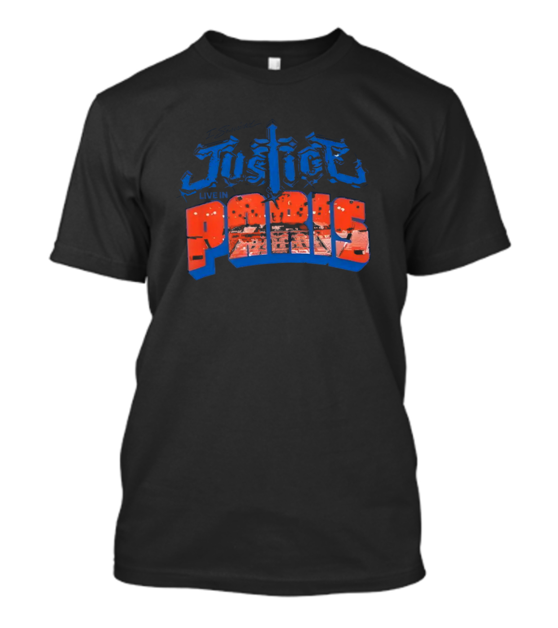 Justice Live In Paris I Survived Concert Event T-Shirt
