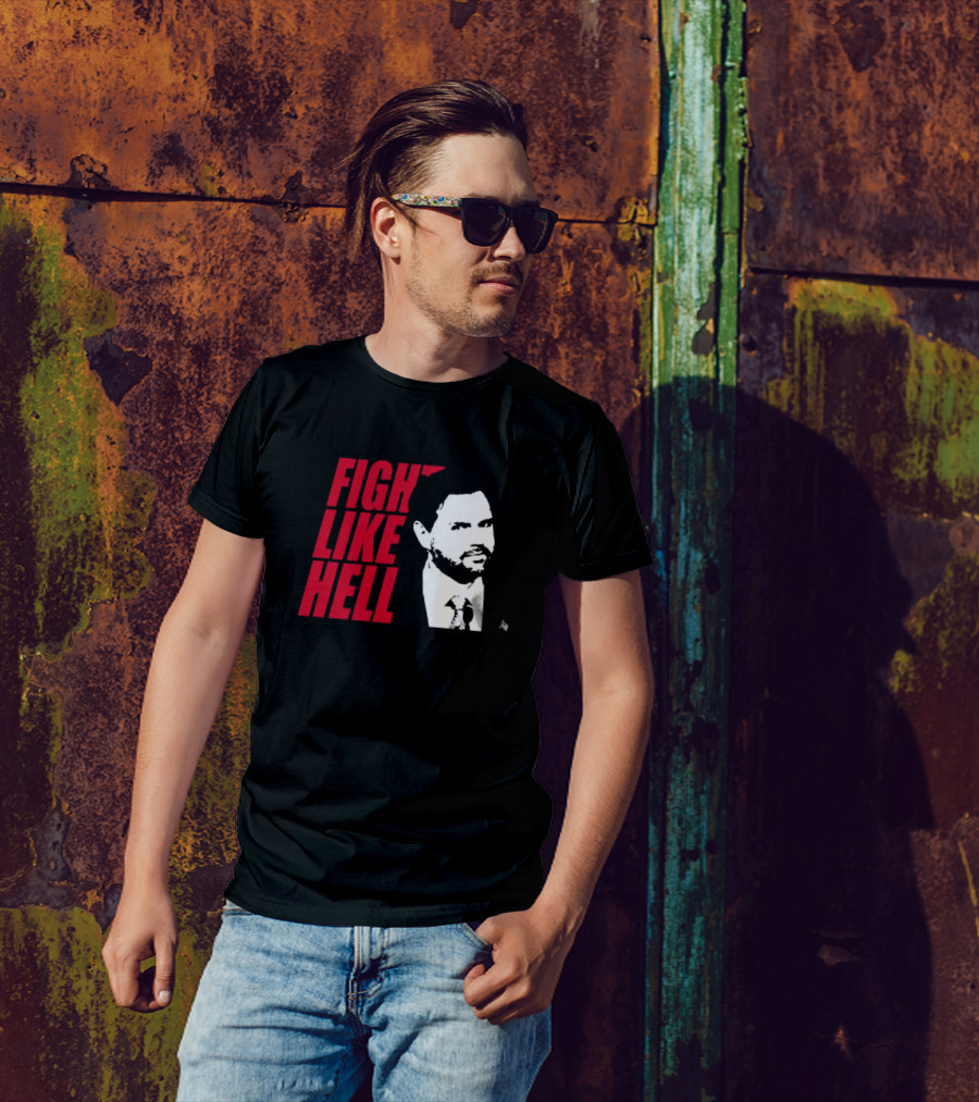 Fight Like Hell JD Vance Political Campaign T-Shirt