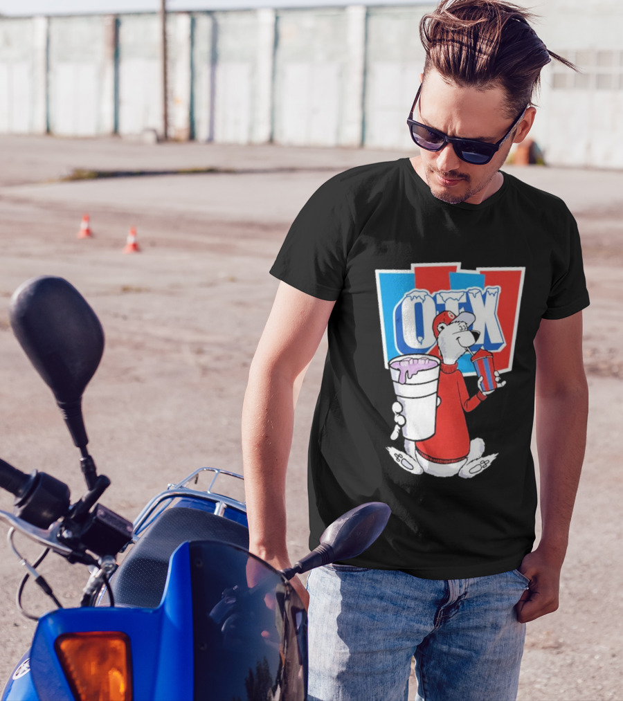 Otx Boyz So Icee Polar Bear Double Cup Red Blue White T-Shirt