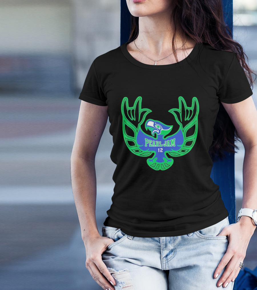 Pearl Jam 12 Seahawks Fan Emblem T-Shirt
