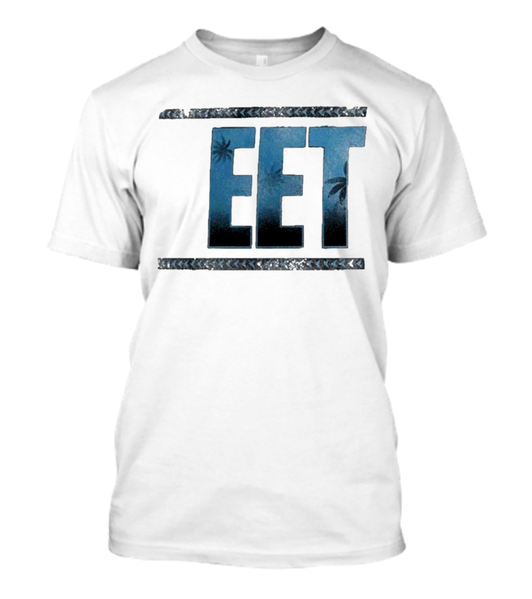 Jey Uso EET Palm Trees Racing Stripes T-Shirt