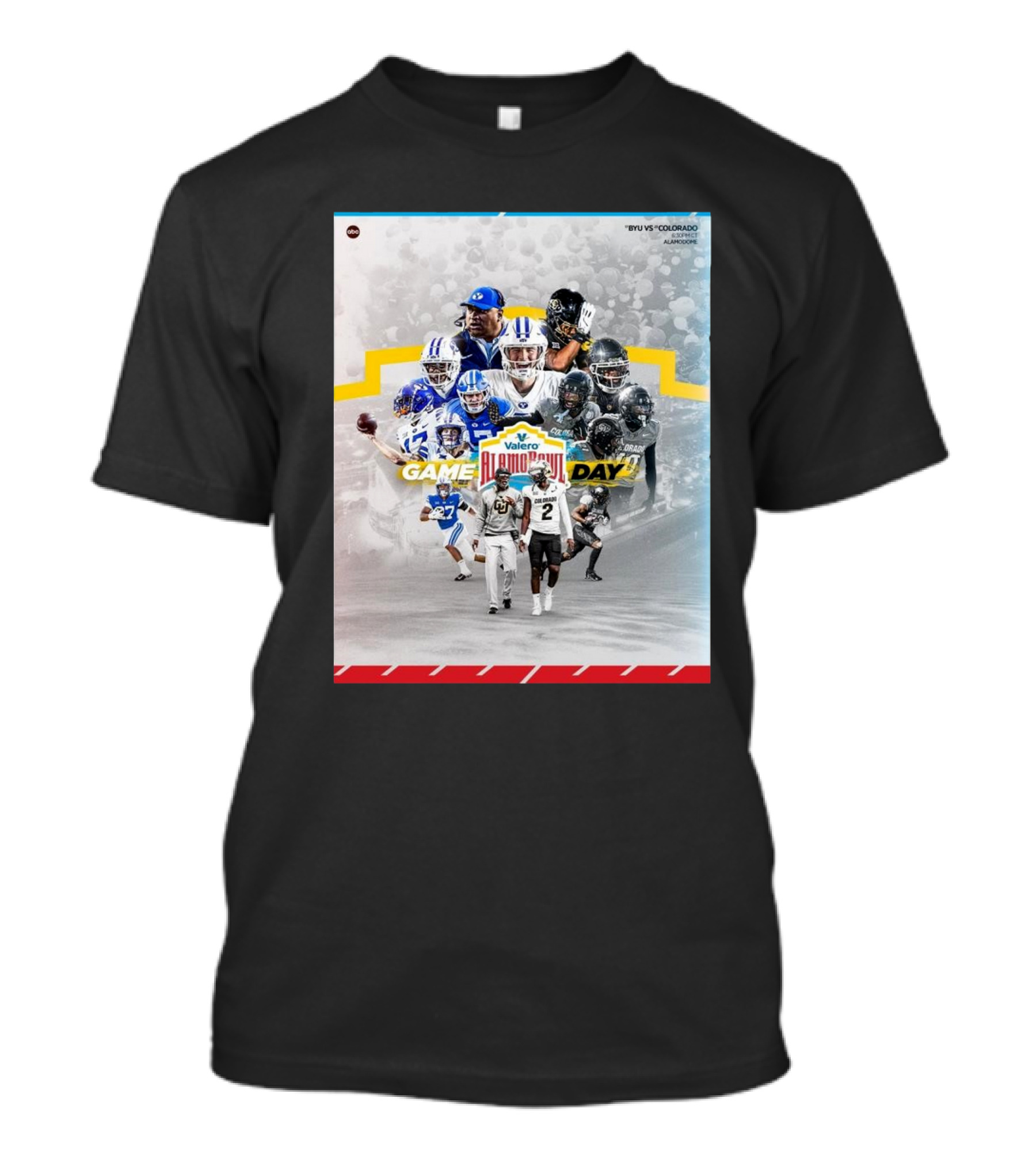 BYU Cougars Vs Colorado Buffaloes Valero Alamo Bowl Game Day T-Shirt