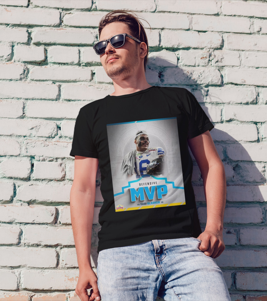 Valero Alamo Bowl 2024 Isaiah Glasker BYU Cougars Defensive MVP T-Shirt
