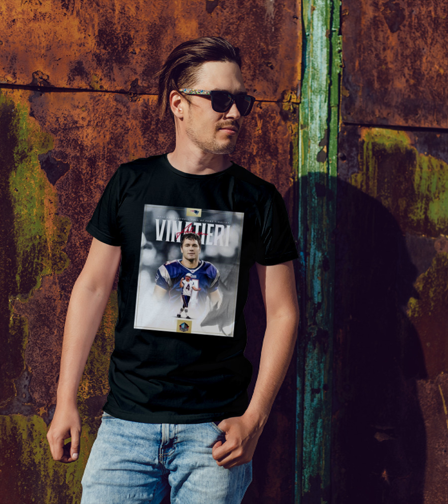 Adam Vinatieri New England Patriots 2025 Pro Football Hall Of Fame Finalist T-Shirt