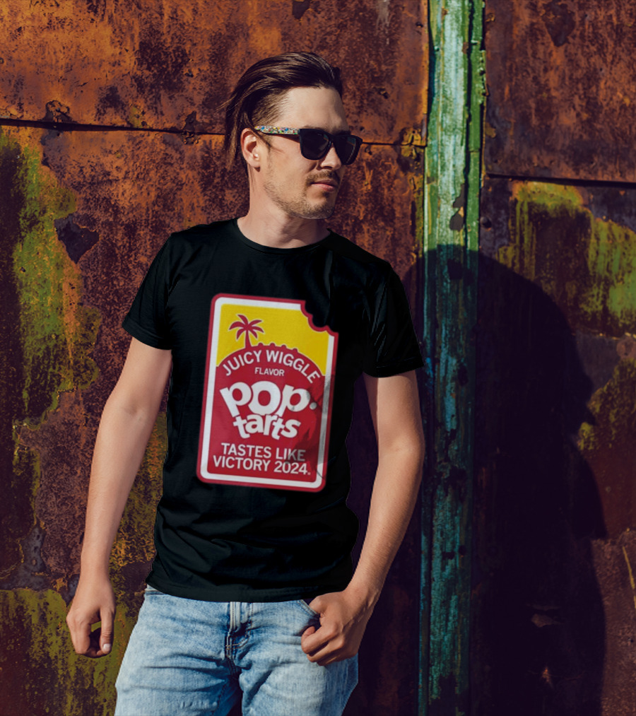 Juicy Wiggle Flavor Pop Tarts Tastes Like Victory 2024 Raygunsite T-Shirt