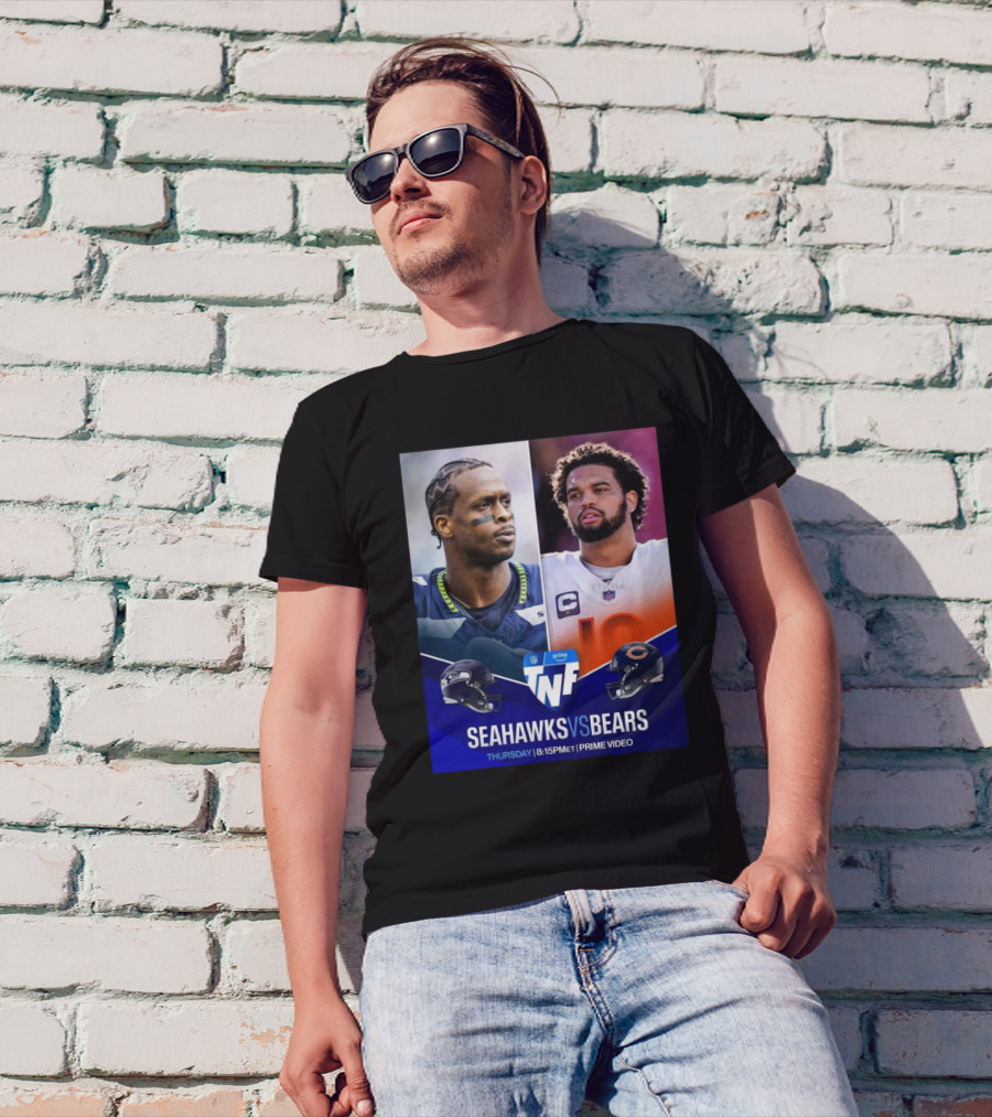 Seattle Seahawks Vs Chicago Bears Thursday Night Football 8:15 PM ET Prime Video T-Shirt