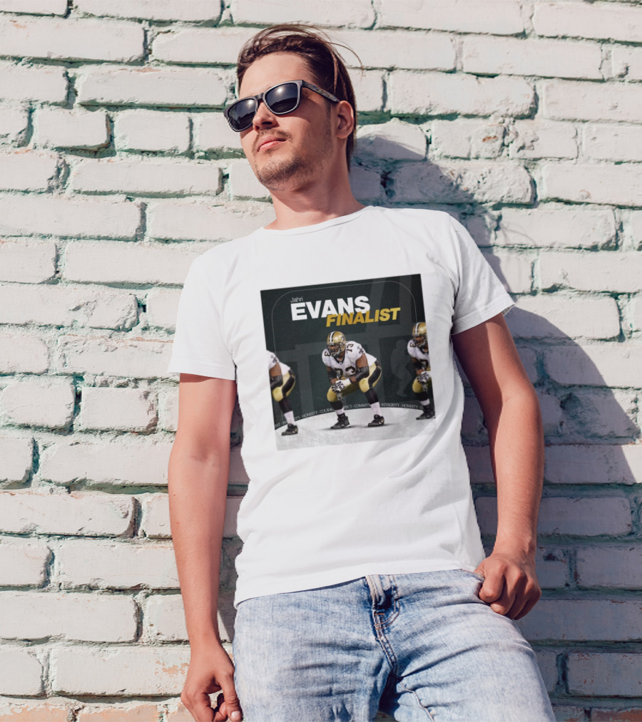 New Orleans Saints Jahri Evans Finalist Integrity Honesty Courage Respect Community T-Shirt