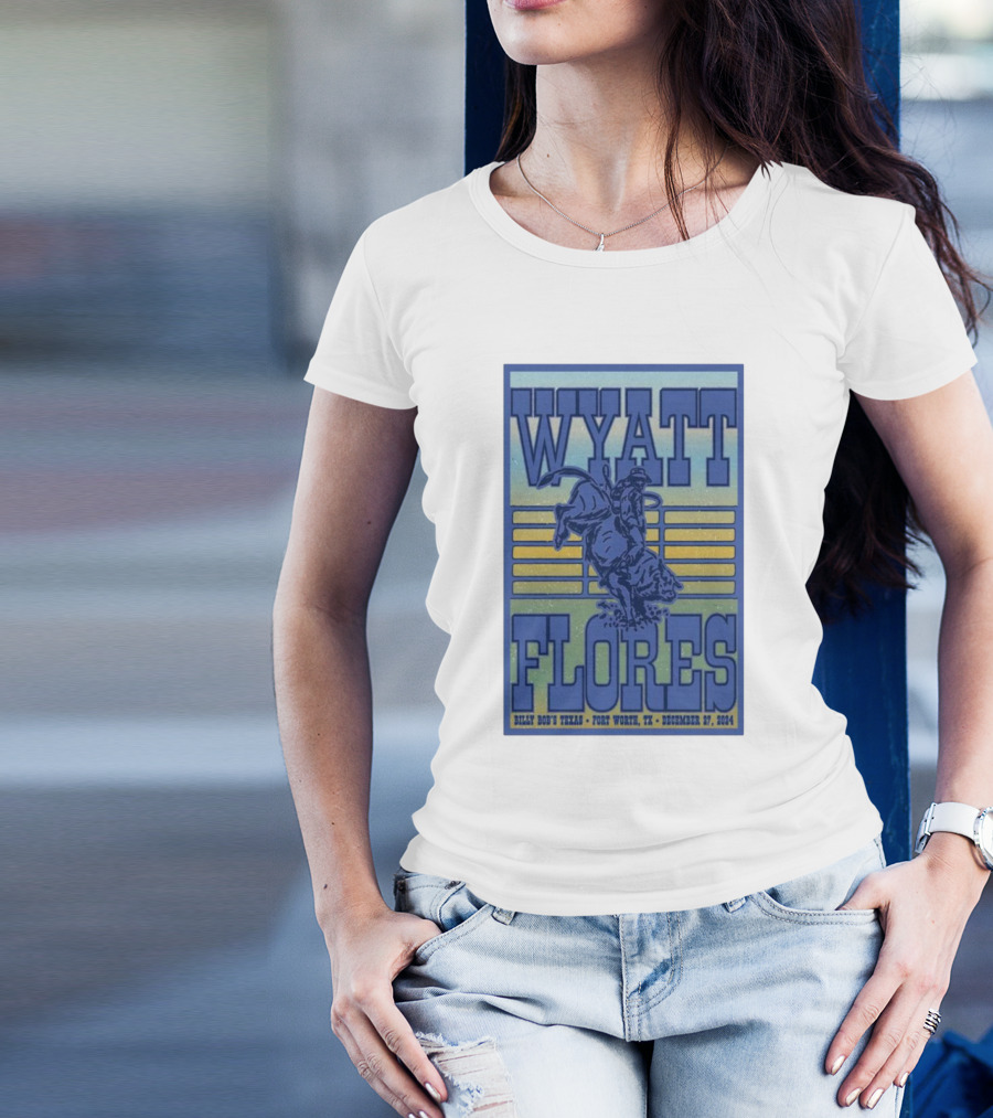 Wyatt Flores December 27 2024 Billy Bob’s Texas Fort Worth Rodeo Cowboy T-Shirt