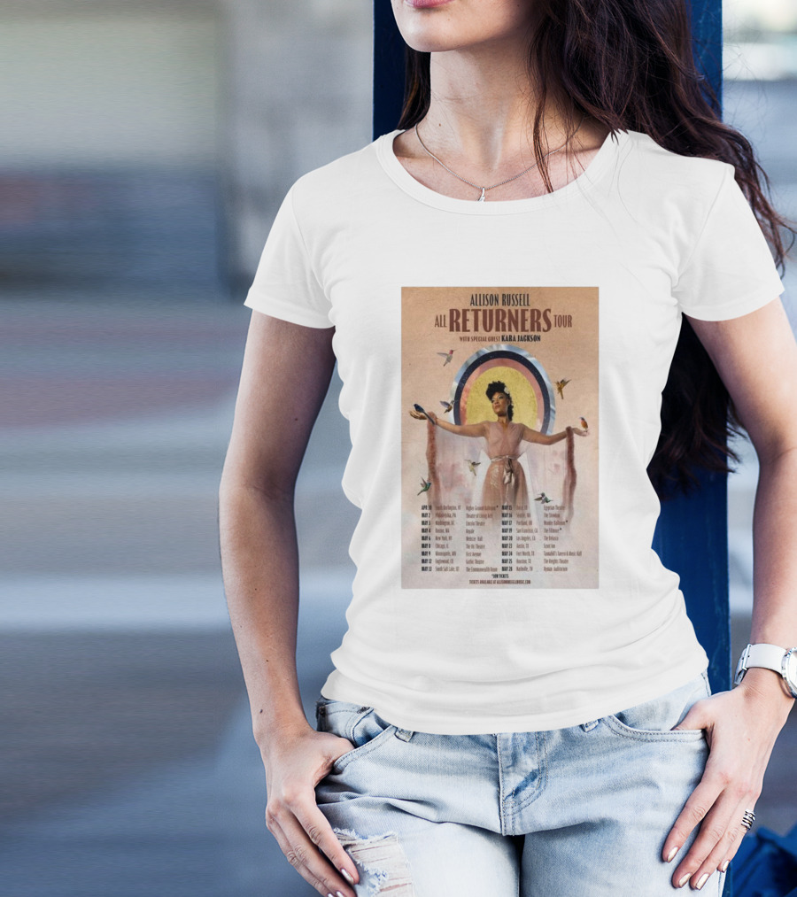All Returners Tour 2025 Allison Russell With Special Guest Kara Jackson Tour Dates T-Shirt
