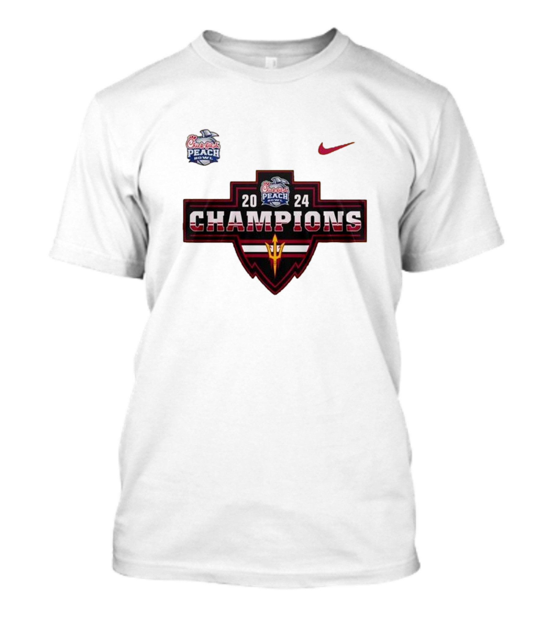 Chick-fil-A Peach Bowl 2024 Champions Arizona State Sun Devils Fans Favorites T-Shirt