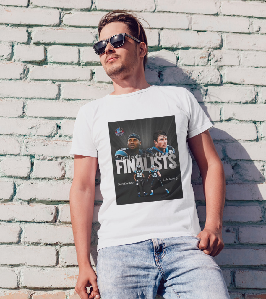 Pro Football Hall Of Fame Finalists Steve Smith Sr And Luke Kuechly Carolina Panthers 2025 T-Shirt