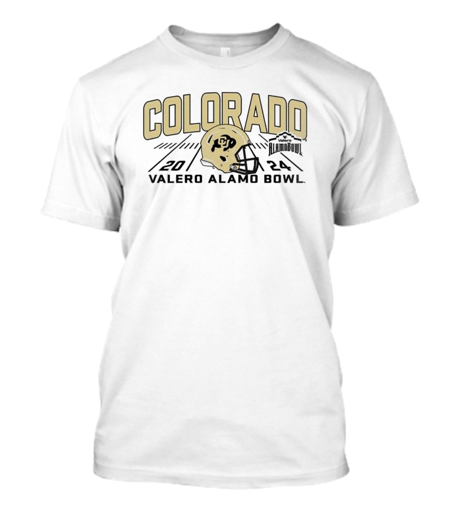 Colorado 2024 Valero Alamo Bowl Helmet T-Shirt