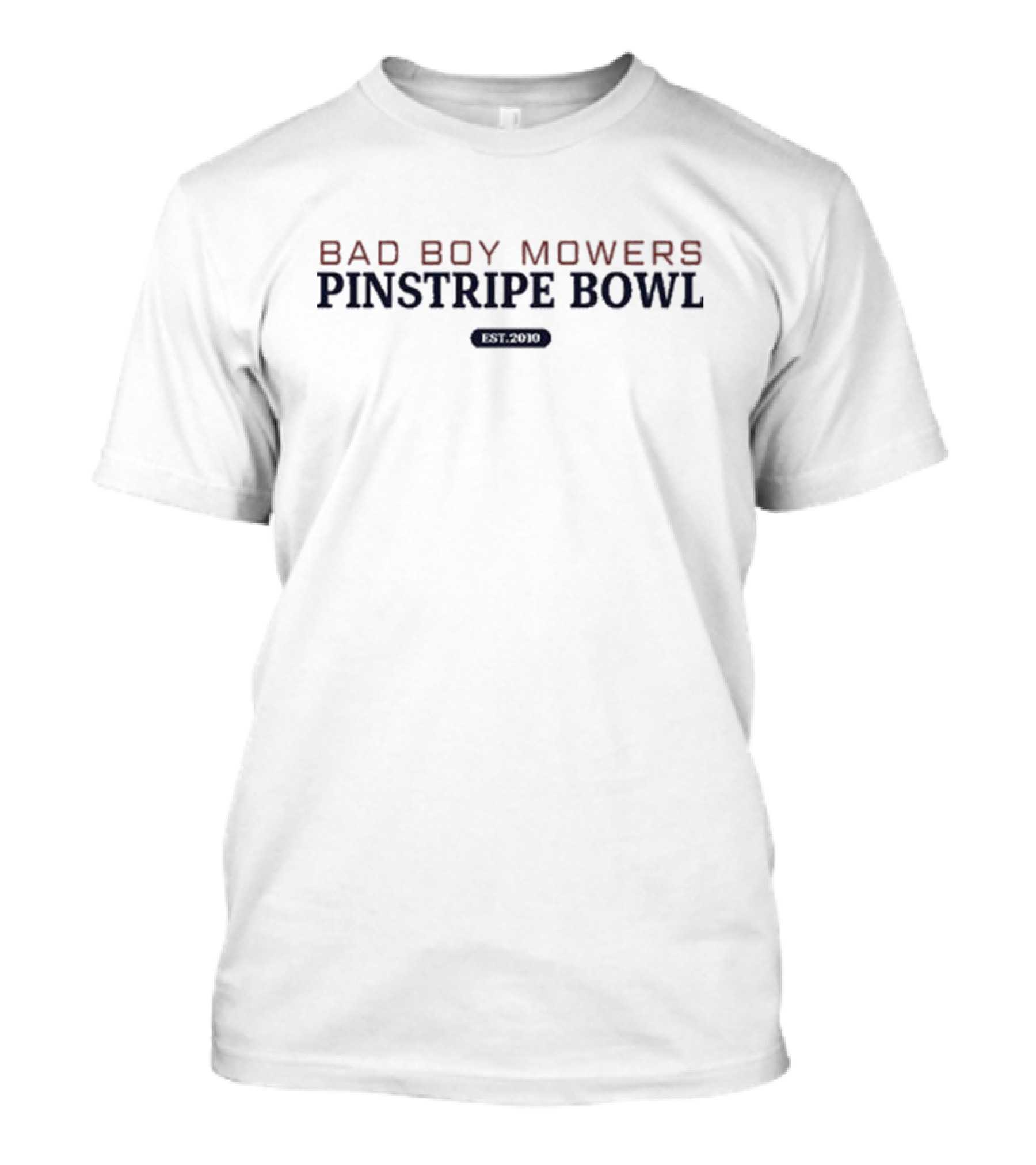 Bad Boy Mowers Pinstripe Bowl Nebraska Cornhuskers Football Established 2010 T-Shirt