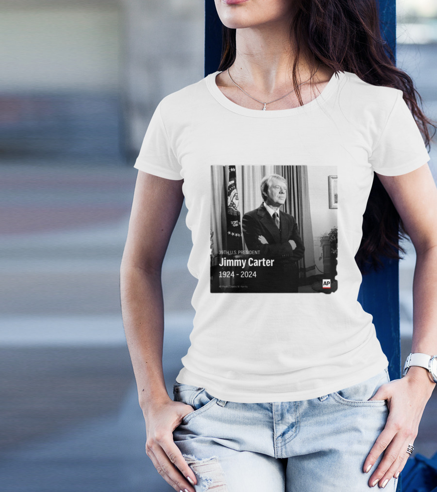 Jimmy Carter 39th U.S. President 1924-2024 AP Photo Charles W. Harrity T-Shirt