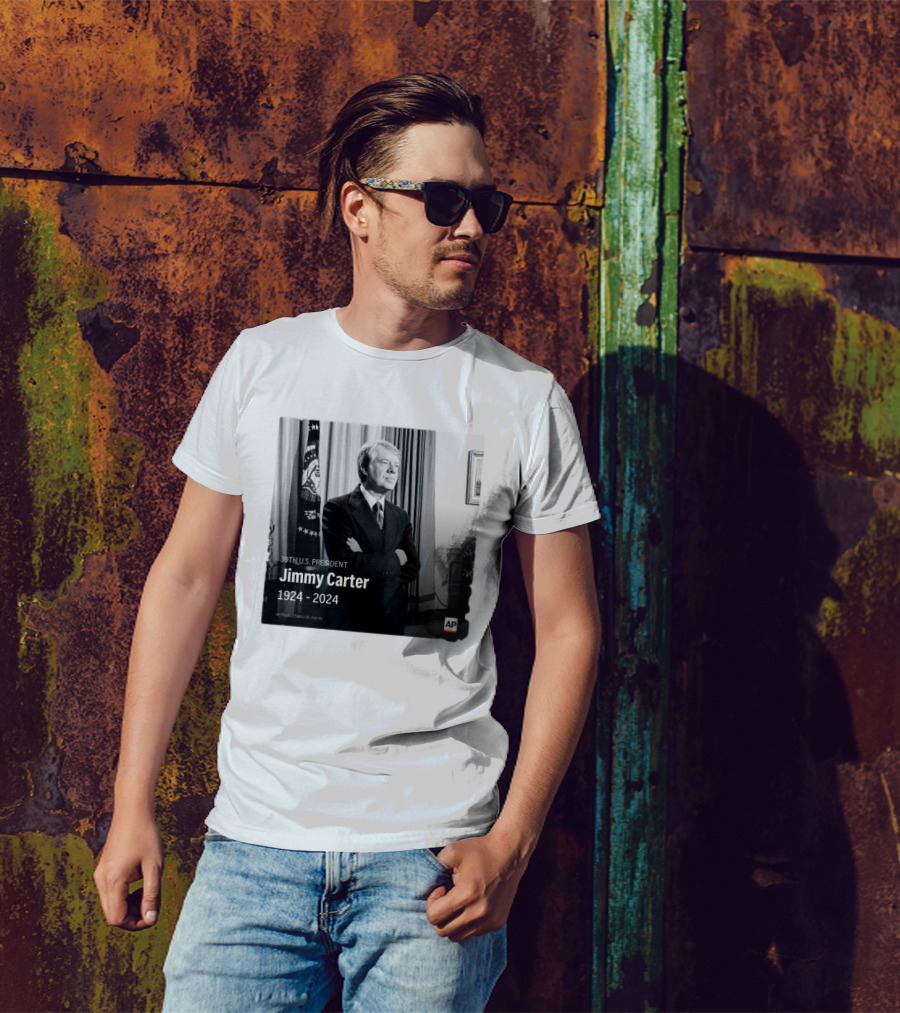 Jimmy Carter 39th U.S. President 1924-2024 AP Photo Charles W. Harrity T-Shirt