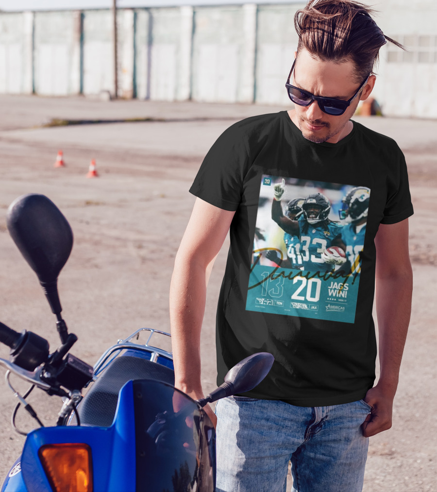 Jags Win Week 17 Jaguars 20 Titans 13 Victory T-Shirt