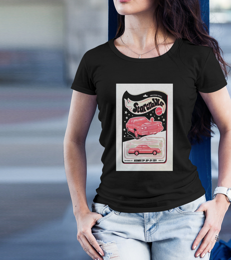 Starcrawler Live At Casbah San Diego December 29-31 2024 Vintage Car T-Shirt