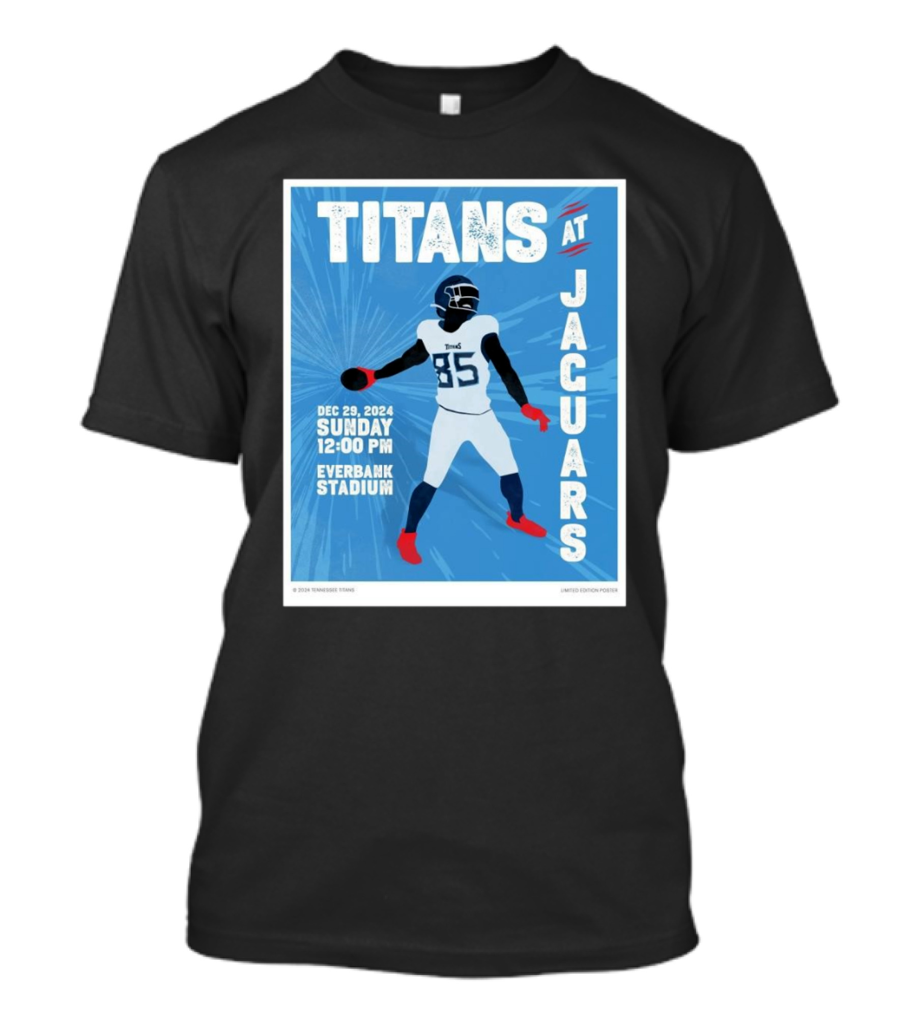 Titans At Jaguars Dec 29 2024 Sunday 12:00 PM Everbank Stadium T-Shirt